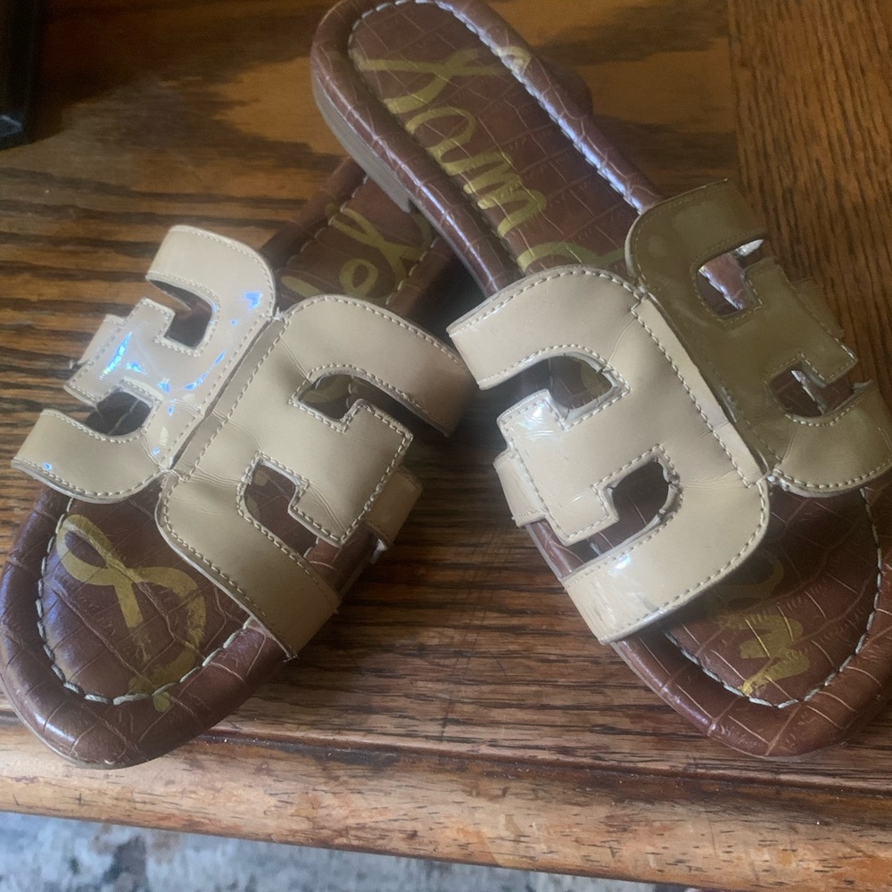 Sam Edelman Beige and Brown Sandals